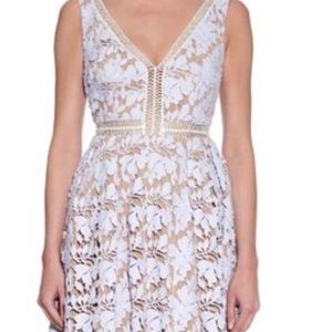 Self portrait (authentic) lilac lace midi dress